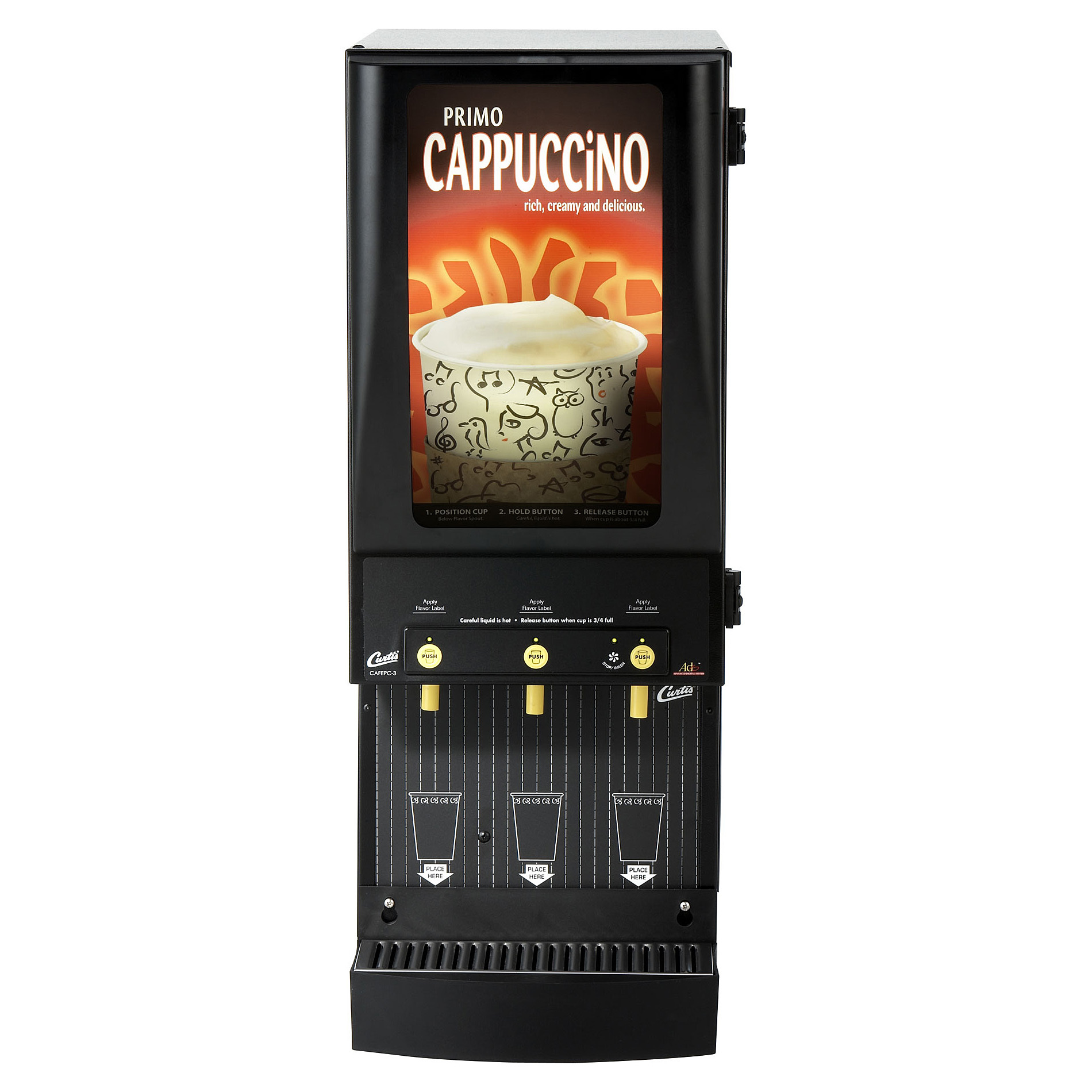 (image for) Wilbur Curtis CAFEPC3CL10000 Three Flavor Cappuccino Dispenser